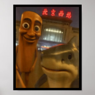 Poster Tralalero tralala & tung tung sahur italiano