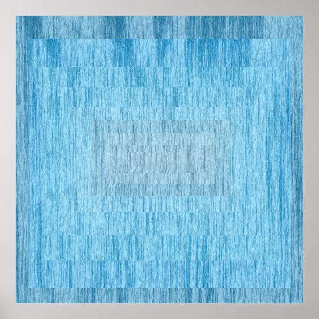 Poster Tranquil Blue Hypnotic Abstract – Modern Minimalis (Frente)
