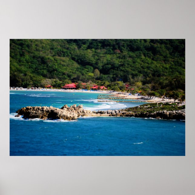 Poster Tranquil Island Paradise Labadee Haiti (Frente)