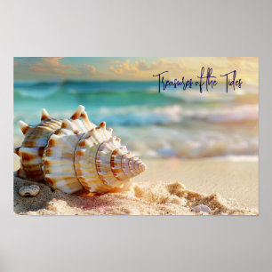 Poster Tranquil Shore: Caça pelo Oceano