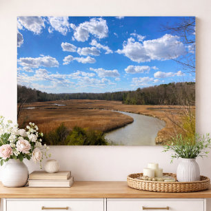 Poster Tranquil Swampy Wangtown Yorktown Virginia