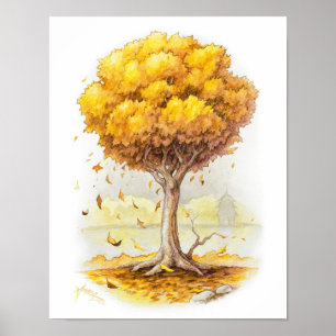 Póster Tranquilidade do ouro