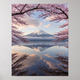 Poster Tranquility of Mount Fuji Reflection