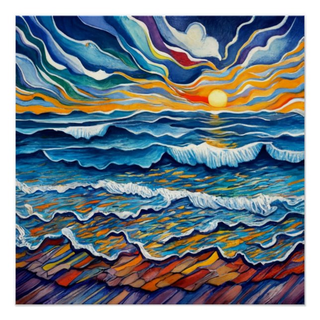 Póster Tranquilo Sunset (Frente)
