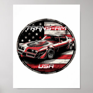 Poster Trans Am Muscle Car Músculo Americano Trans Am Nat