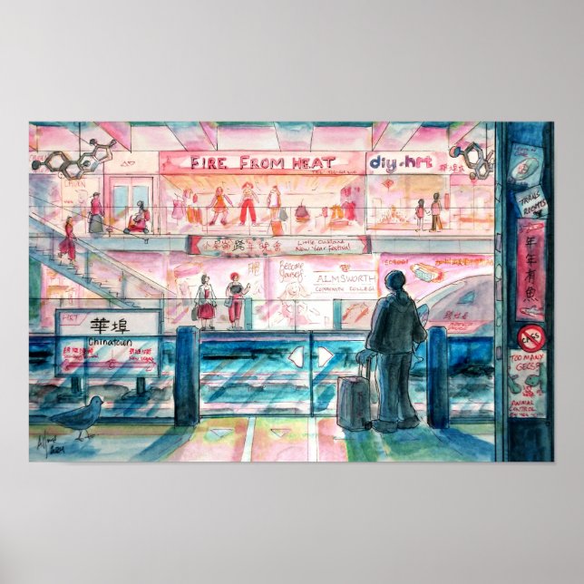 Poster Trans City - Estação de Metrô (Frente)