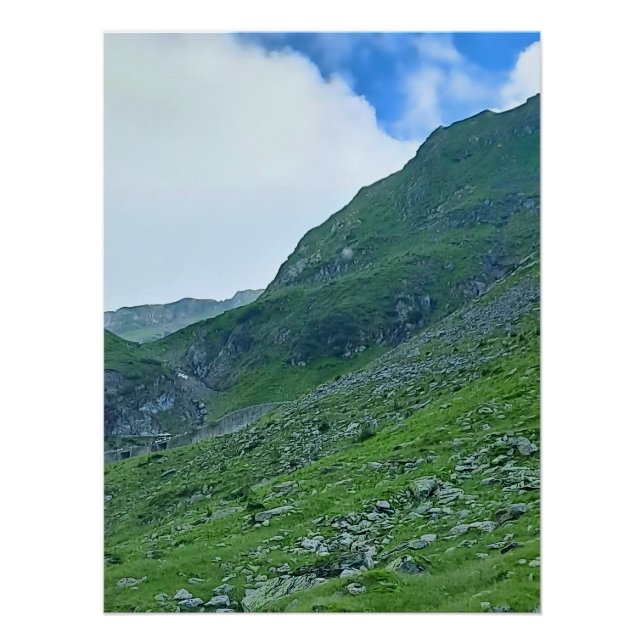 Póster Transfagarasan Encosta Alpina – Fotografia Romênia (Frente)
