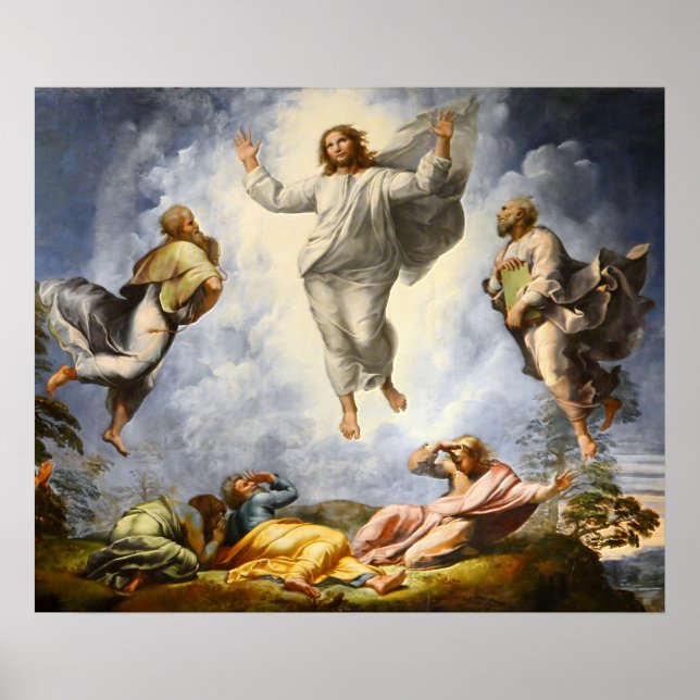 Póster Transfiguração do Cristo - Raphaello Sanzio 1520 (Frente)