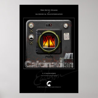 Poster Transformações Alquímicas 1: Calcinação