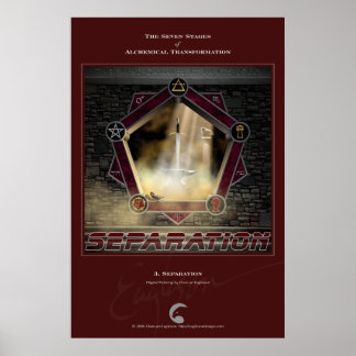 Poster Transformações Alquímicas 3: Separação