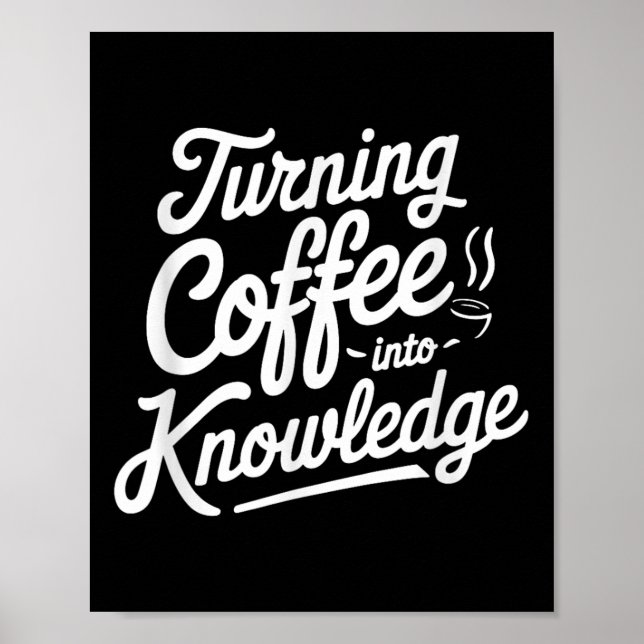 Poster Transformando Café Em Conhecimento _1  (Frente)
