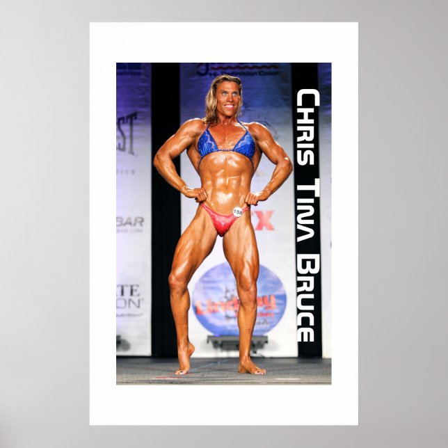 Póster Transgender Bodybuilder Chris Tina Bruce (Frente)
