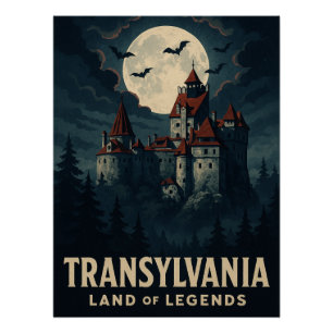 Póster Transilvânia Mística - Castelo de Drácula