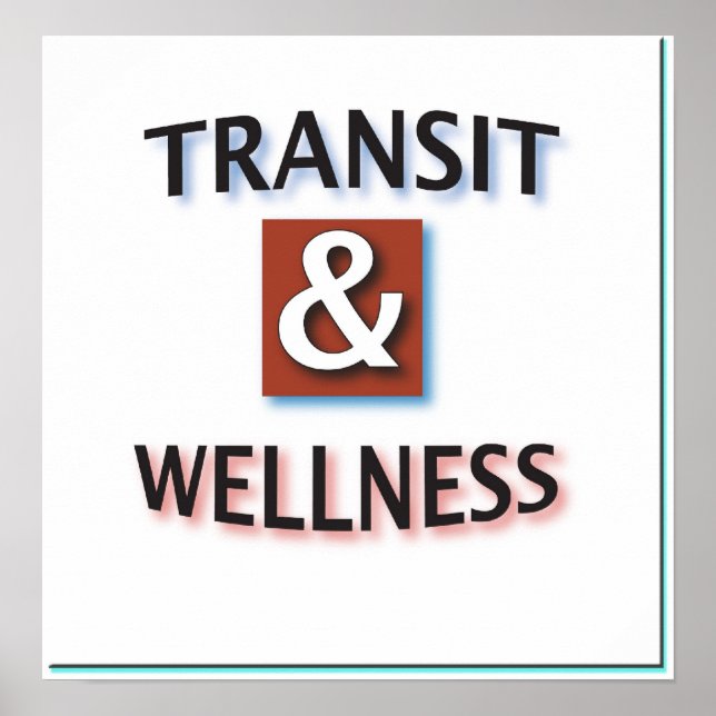 Póster Transit and Wellness Logo (Frente)