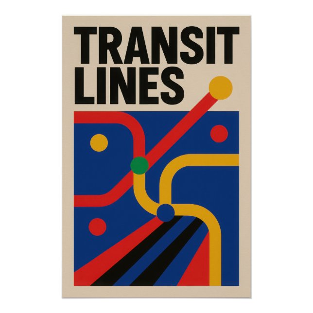Póster Transit Lines - Poster (Frente)