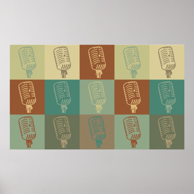 Póster Transmissão de Pop Art (Frente)