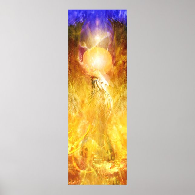 Poster TRANSMUTAÇÃO DE Pássaros de Fogo Phoenix (Frente)