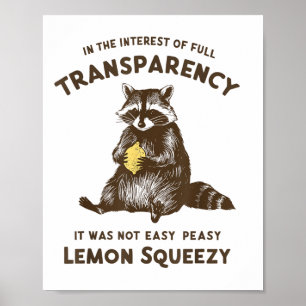 Poster Transparência Do cheio Não Era Uma Questão De Limã