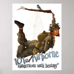 Poster transportado por via aérea