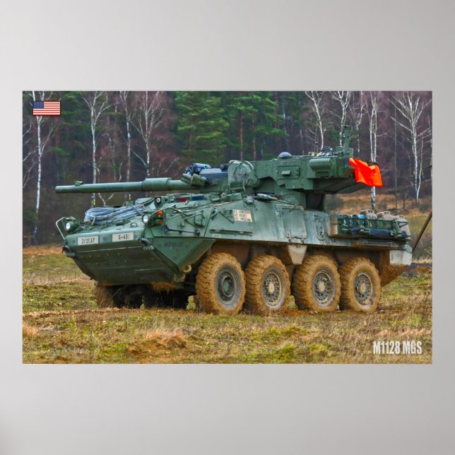 Poster TRANSPORTADOR DE PESSOAL BLINDADO - Stryker (Frente)