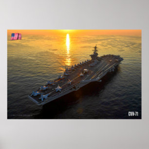 POSTER TRANSPORTADORA AERONÁUTICA DOS EUA - CVN-71