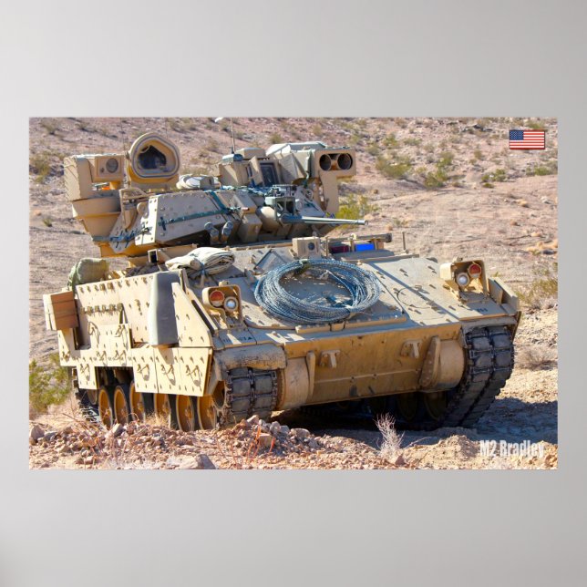 Poster TRANSPORTADORA DE PESSOAL ARMOSCADO - M2 Bradley (Frente)
