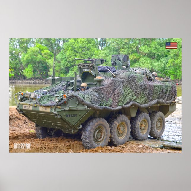 Poster TRANSPORTADORA DE PESSOAL ARMOSCADO - Stryker (Frente)