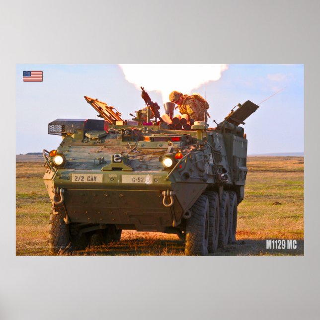Poster TRANSPORTADORA DE PESSOAL ARMOSCADO - Stryker (Frente)