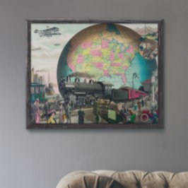 Poster Transporte do século XX, Vintage 1910