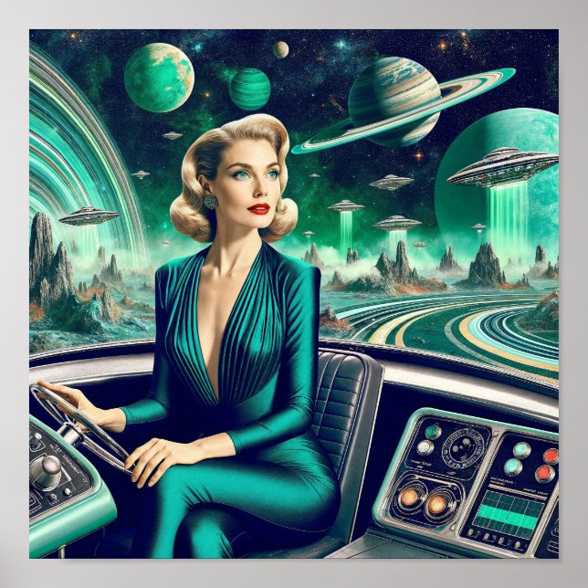 Poster Transporte Futurista (Frente)
