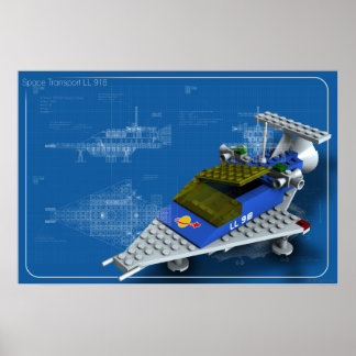 Póster Transportes espaciais LL 918
