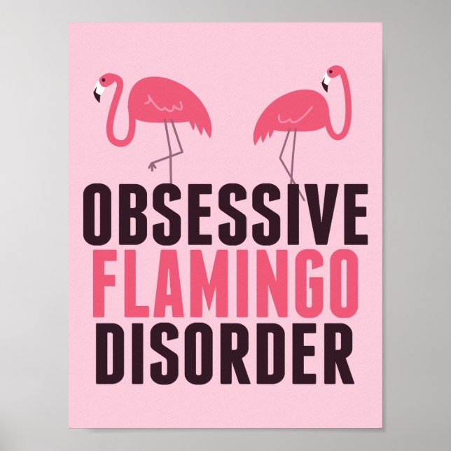 Poster Transtorno Obsessivo Flamingo Bonito (Frente)