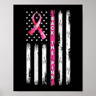 Poster Traseira O Cancer A Da Bandeira Americana Da Fita