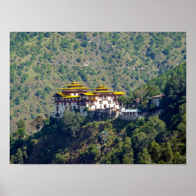 Poster Trashigang Dzong - Butão Oriental (Frente)