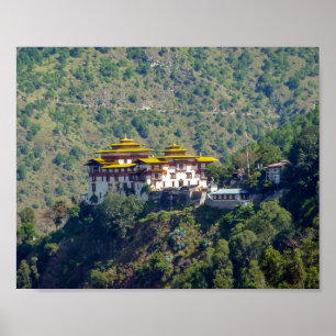 Poster Trashigang Dzong - Butão Oriental