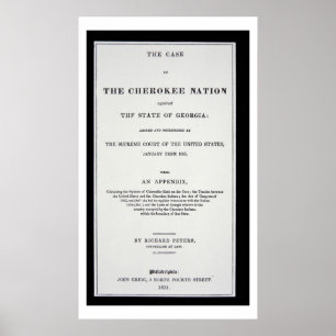 Poster Trato anti-remoção, por Cherokee Nation, em respos