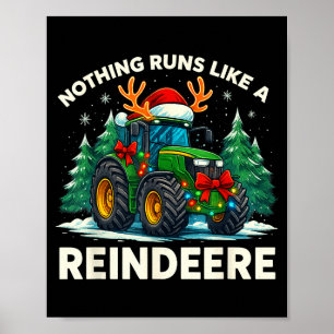 Poster Trator de Natal Engraçado Nada Funciona Como Um Re