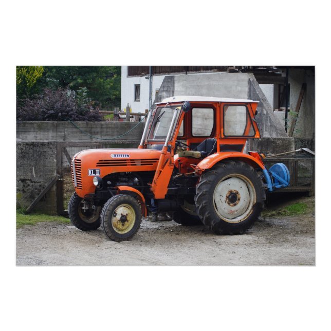 Póster Trator Orange Diesel Steyr KL II (Frente)