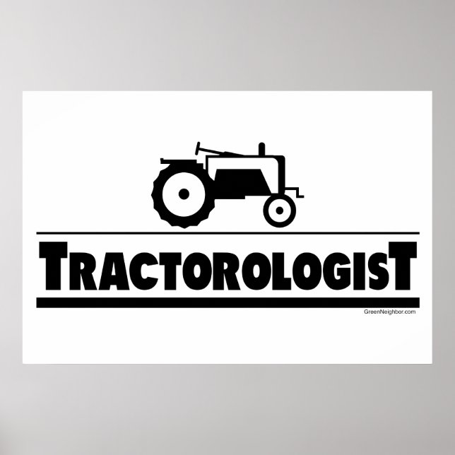 Poster Tratorologista - Trator (Frente)
