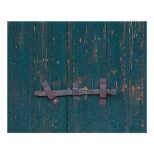 Póster Trava Da Porta Rusty Na Porta Verde