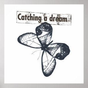 Poster Trave uma borboleta ideal
