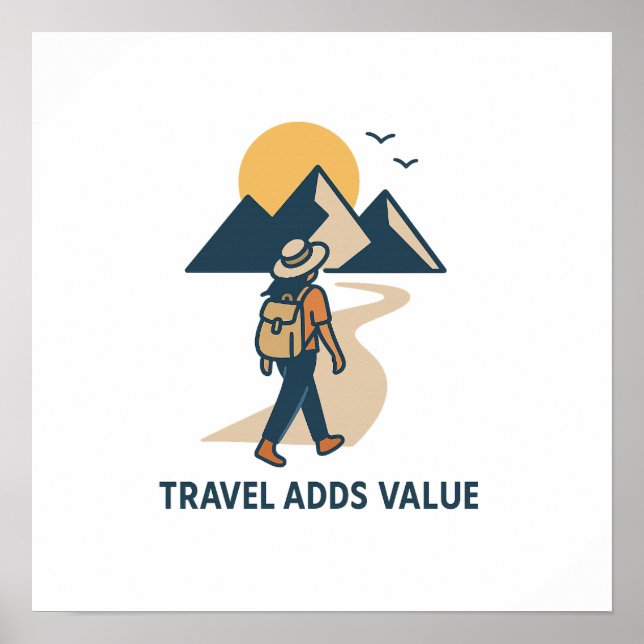 Poster Travel adds value (Frente)
