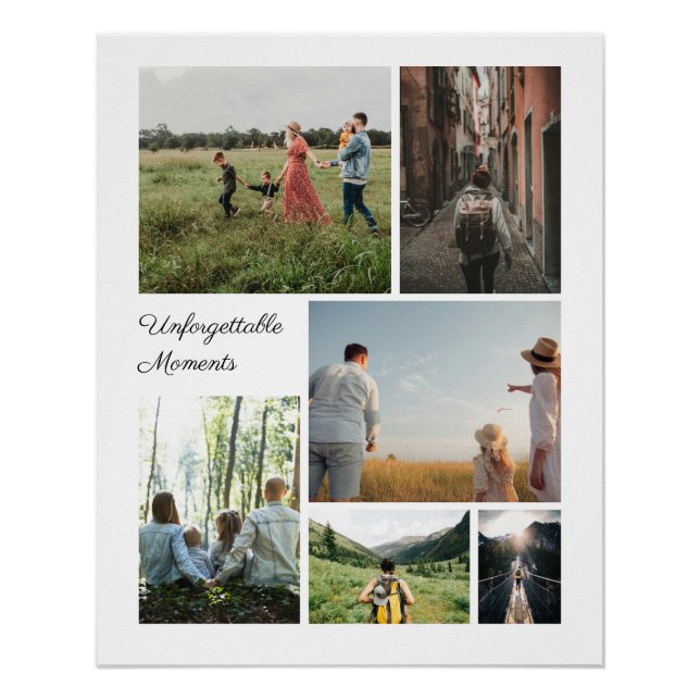 Póster Travel and Family Customizable Collage (Frente)