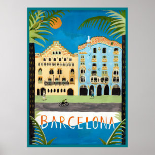 Póster travel  POSTER, Barcelona,Spain