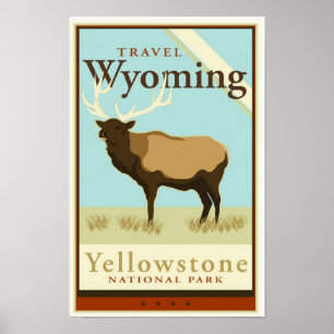 Póster Travel Wyoming