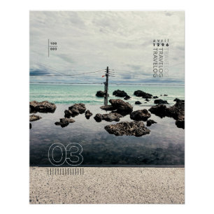Póster travelog_3 poster brilhante