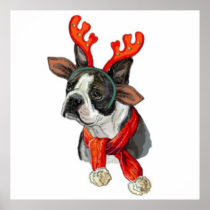 Poster Travesseiro decorativo de cachorro terrivel de Bos