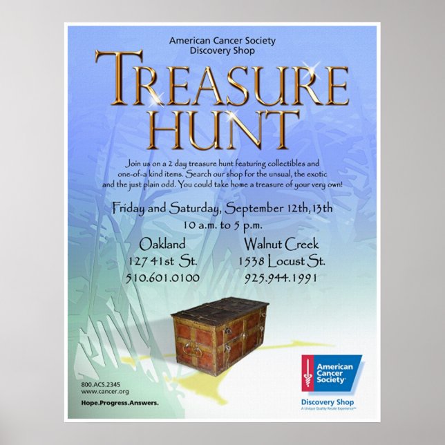 Póster Treasure Hunt (Frente)