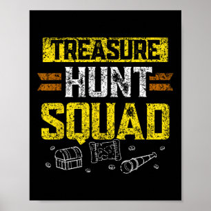 Poster Treasure Hunt Squad Hunter Treasures Caçando Treas
