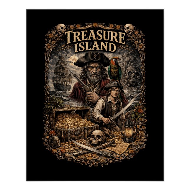 Póster Treasure Island (Frente)